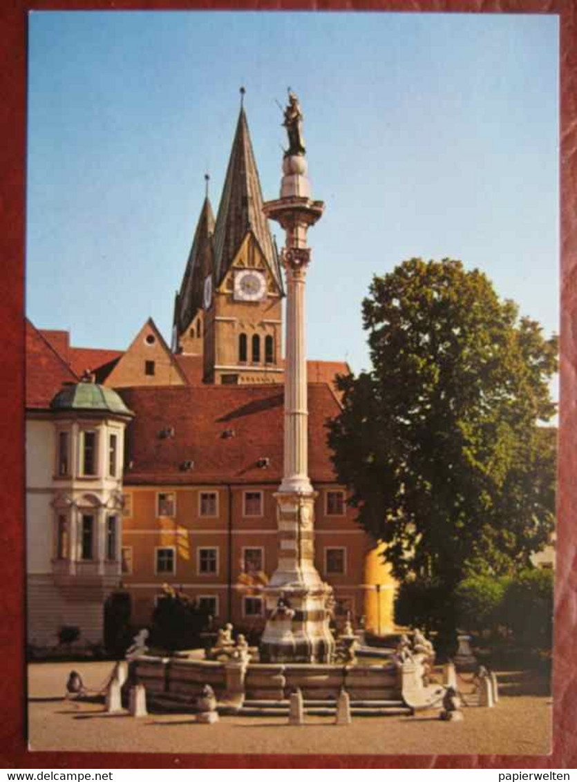 Eichstätt - Residenzplatz Mit Mariensäule - Eichstaett