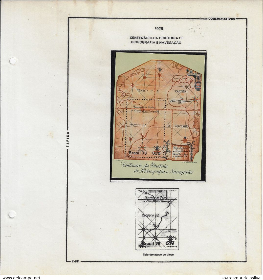 Brazil 1976 Complete Year 49 Commemorative Stamps And 2 Souvenir Sheets Some Yellowish Spots - Années Complètes