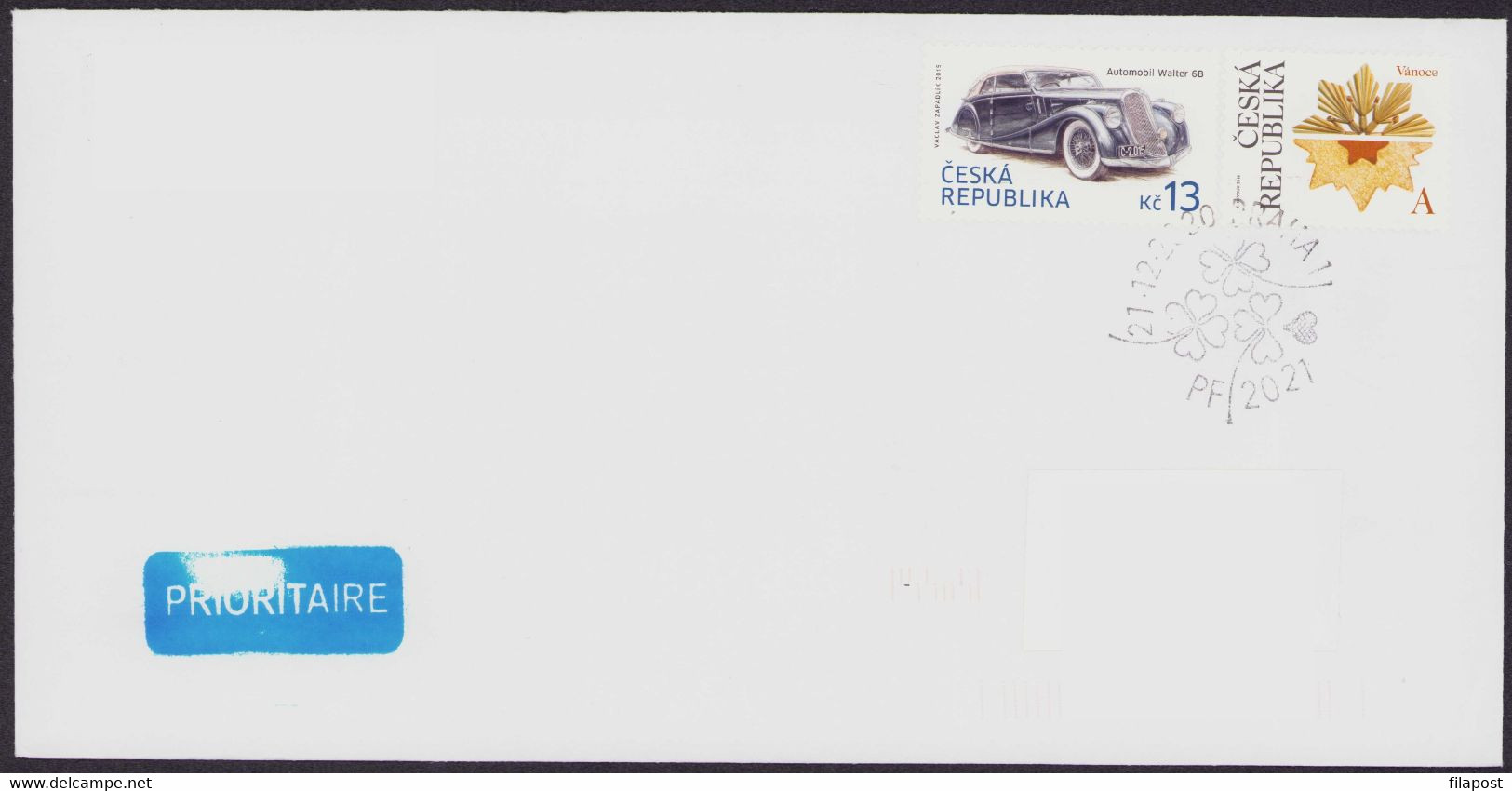 Czech Republic 2015 Stamped Cover / Priority / Automobil Walter 6B / P66 - Sobres