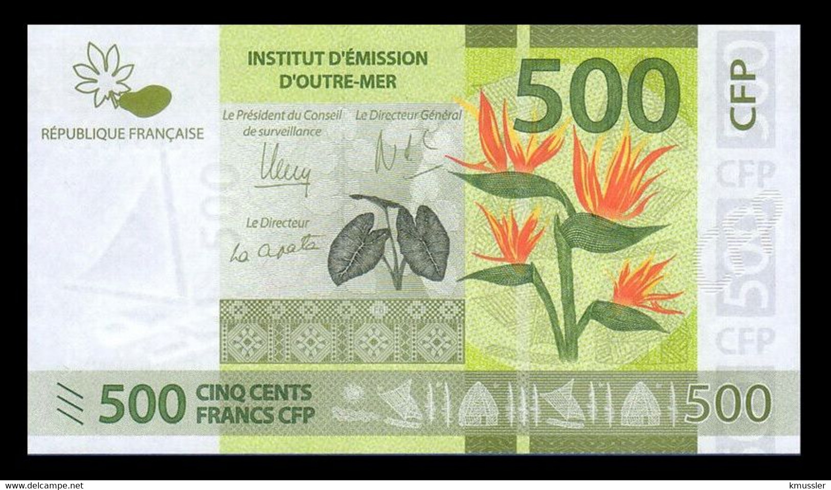 # # # French Pacific Territoies 500 Francs 2014 UNC # # # - Non Classificati