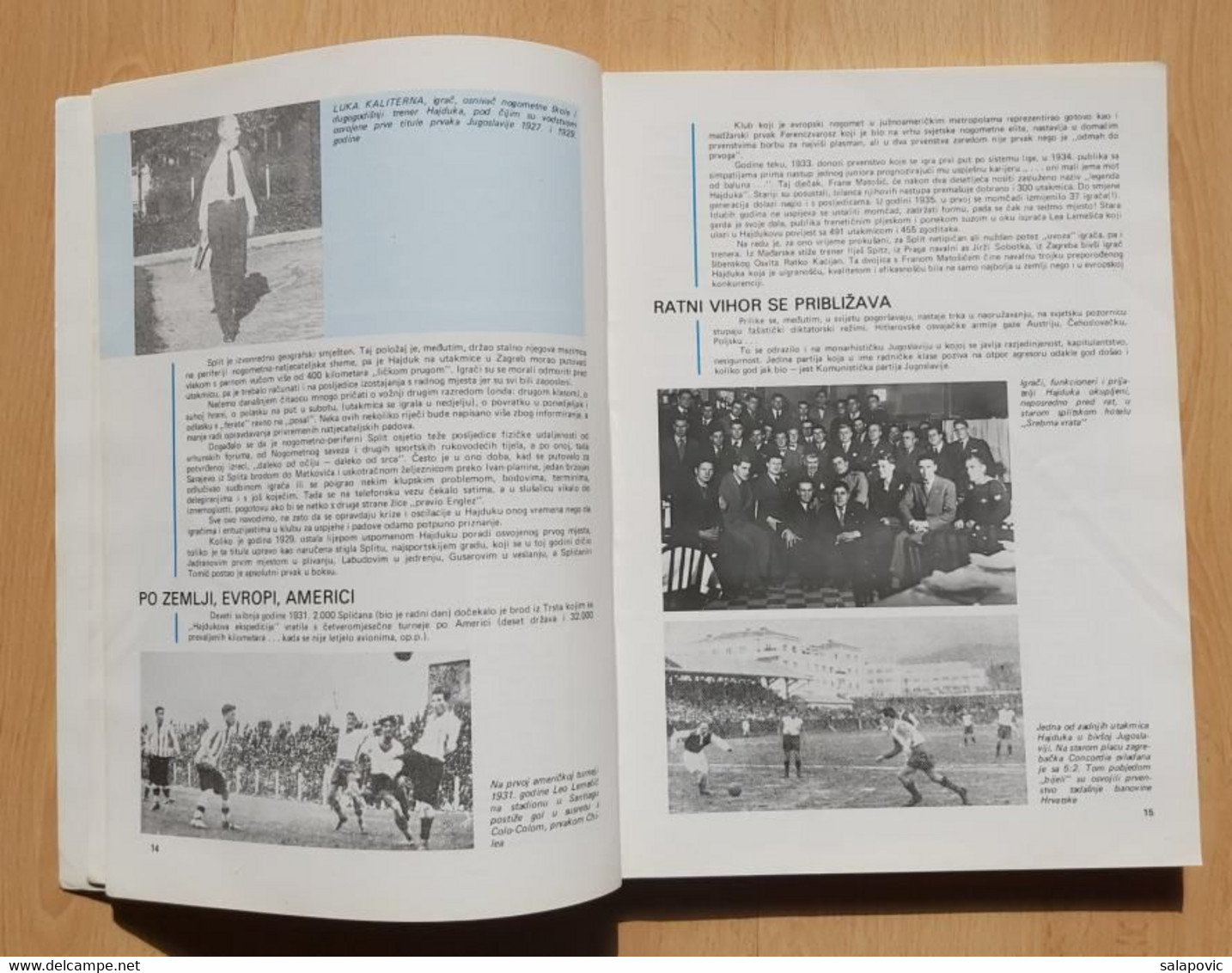 Hajduk Split 1911-1977 Srećko Eterović  Monografija Football Club Croatia, Monograph - Libri