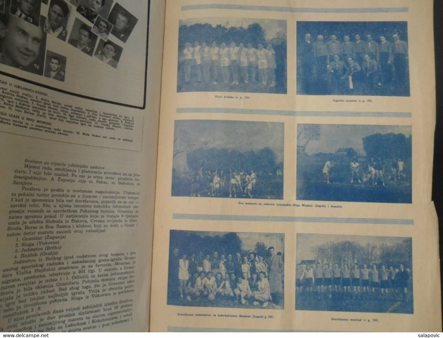 30 GODINA SPORTSKOG DRUSTVA GRANICAR ZUPANJA Monografija Football Club Croatia, Monograph - Livres