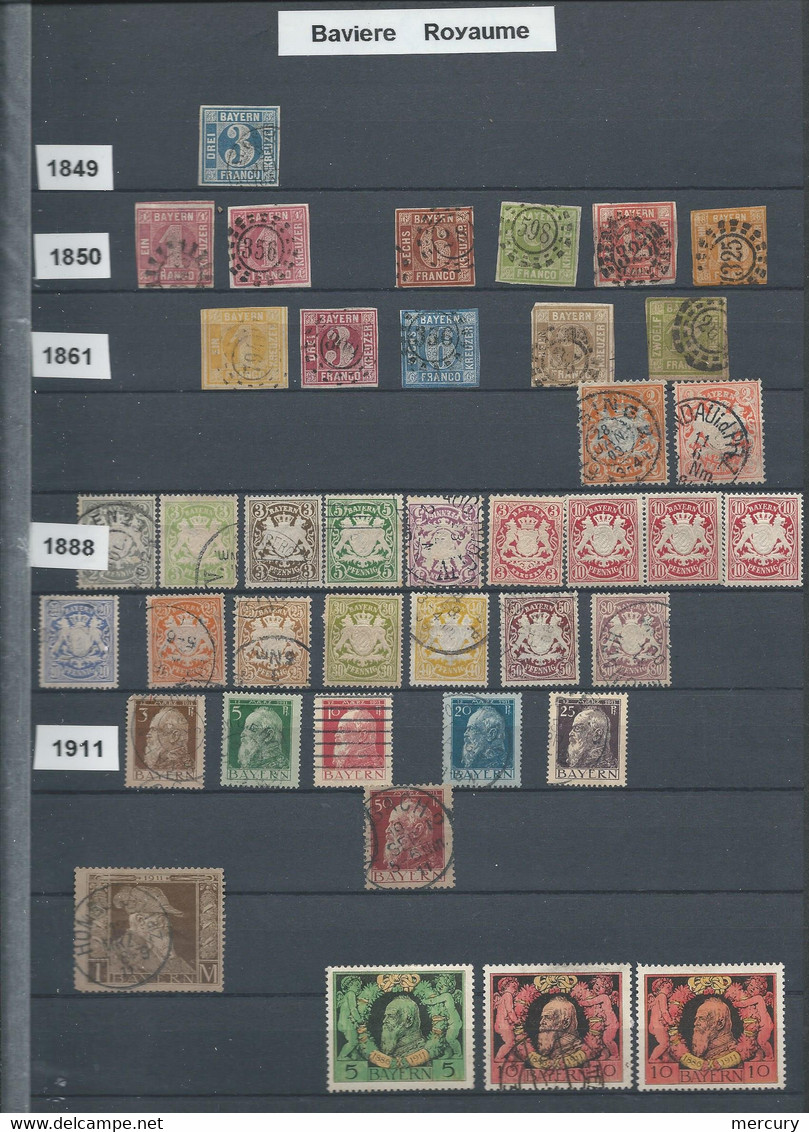 ETATS ALLEMANDS - Collection Intéressante à Petit Prix - 12 Scans - Verzamelingen