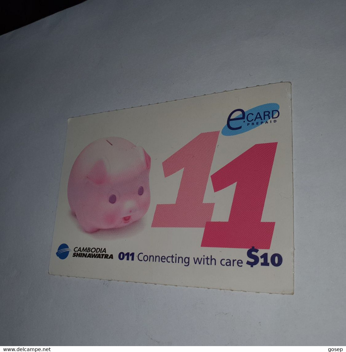 Cambodia-(CMB-SW-023)-PIG-(e.card)-(49)-(010-403-847-2661)-(31/12/2003)-($10)-used Card+1card Prepiad - Kambodscha