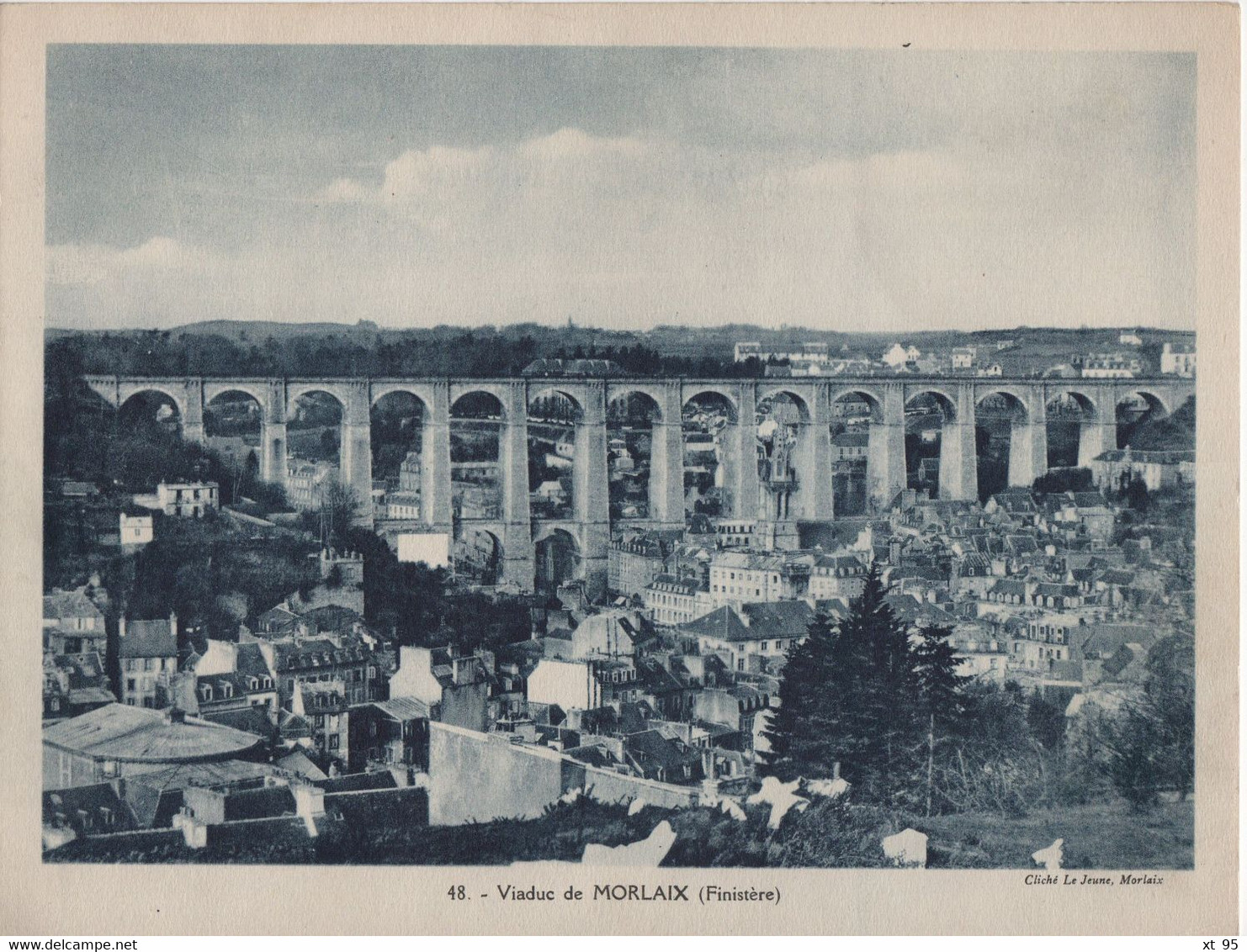 Pour L'Enseignement Vivant (24x18cm) - Vues Geographiques - Viaduc De Morlaix - Finistere - Geographie