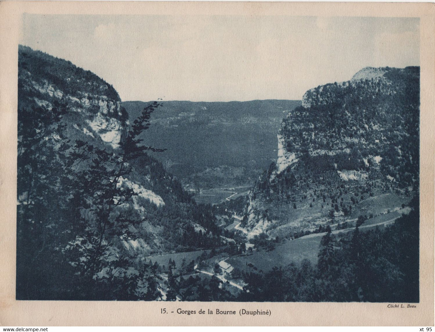 Pour L'Enseignement Vivant (24x18cm) - Vues Geographiques - Gorges De La Bourne - Dauphine - Geographie