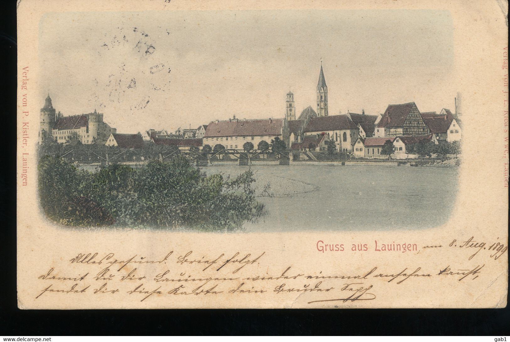 Allemagne -- Gruss Aus Lauingen -- 1899 - Lauingen