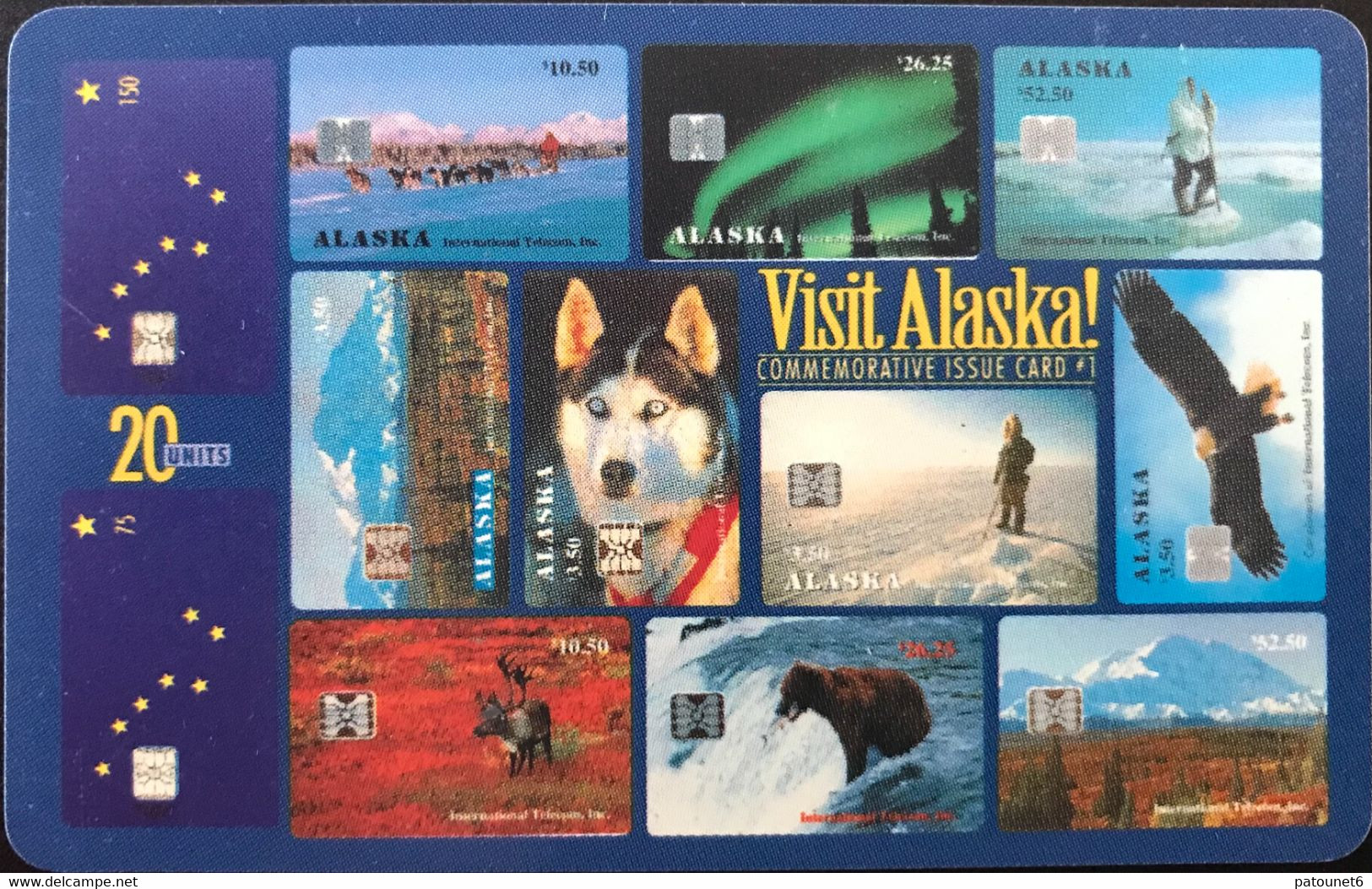 ALASKA  -   Visit Alaska  -  20 Units - Cartes à Puce