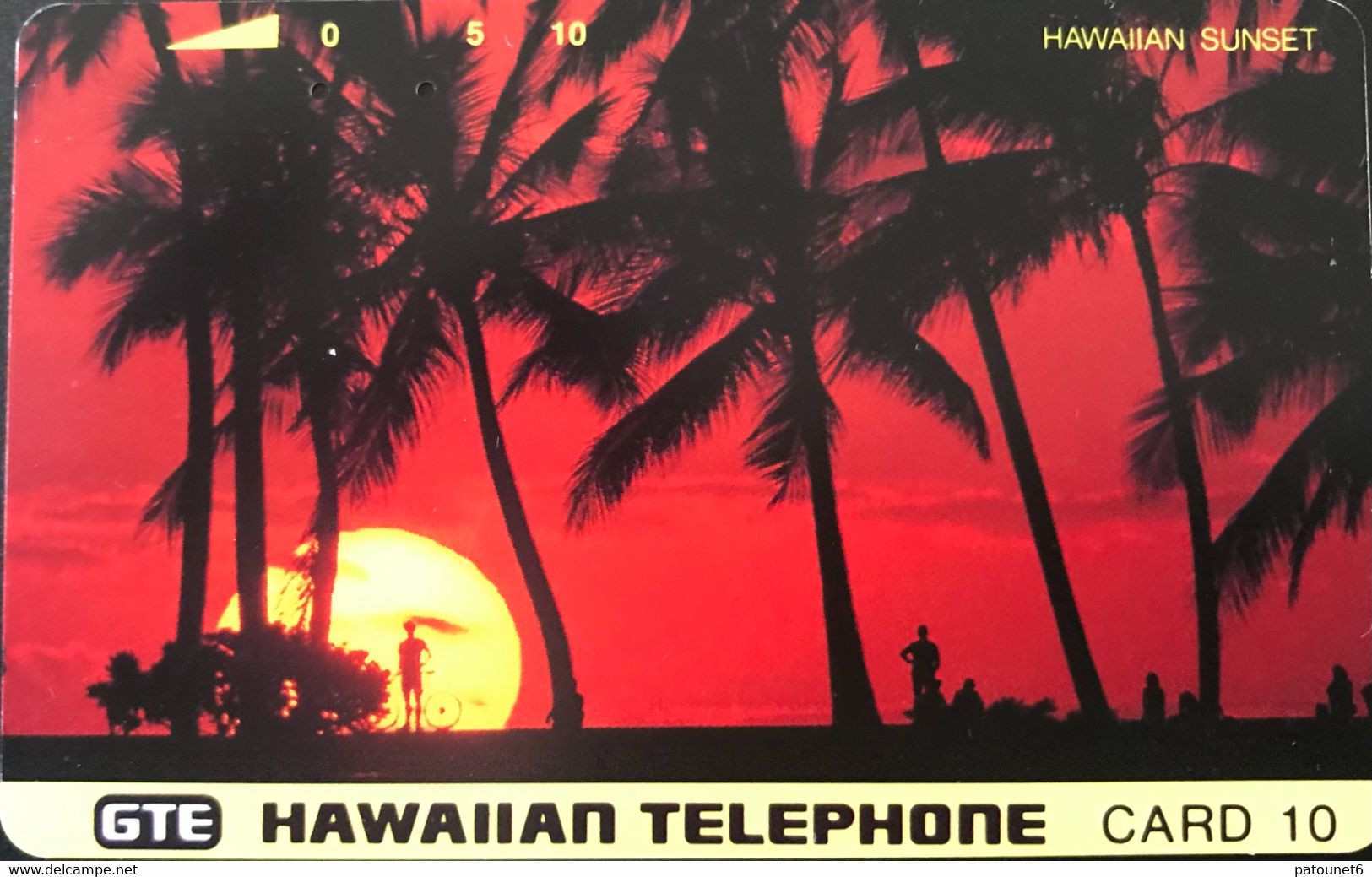 HAWAÏ  -  Phonecard  - Haïwaiian Sunset  -  Card 10 - Hawaii