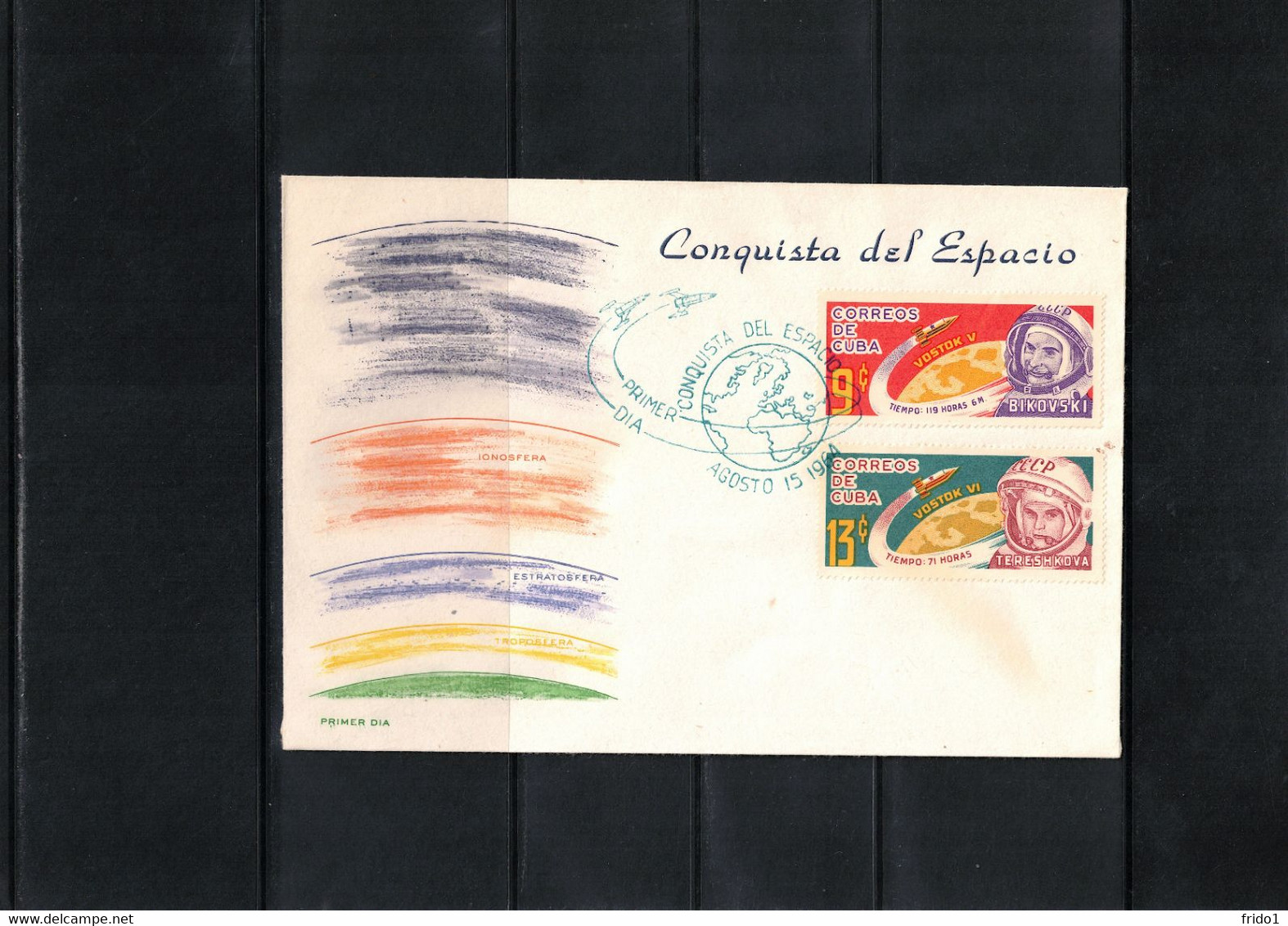 Cuba 1964 Space / Raumfahrt Vostok V + VI FDC - Covers & Documents