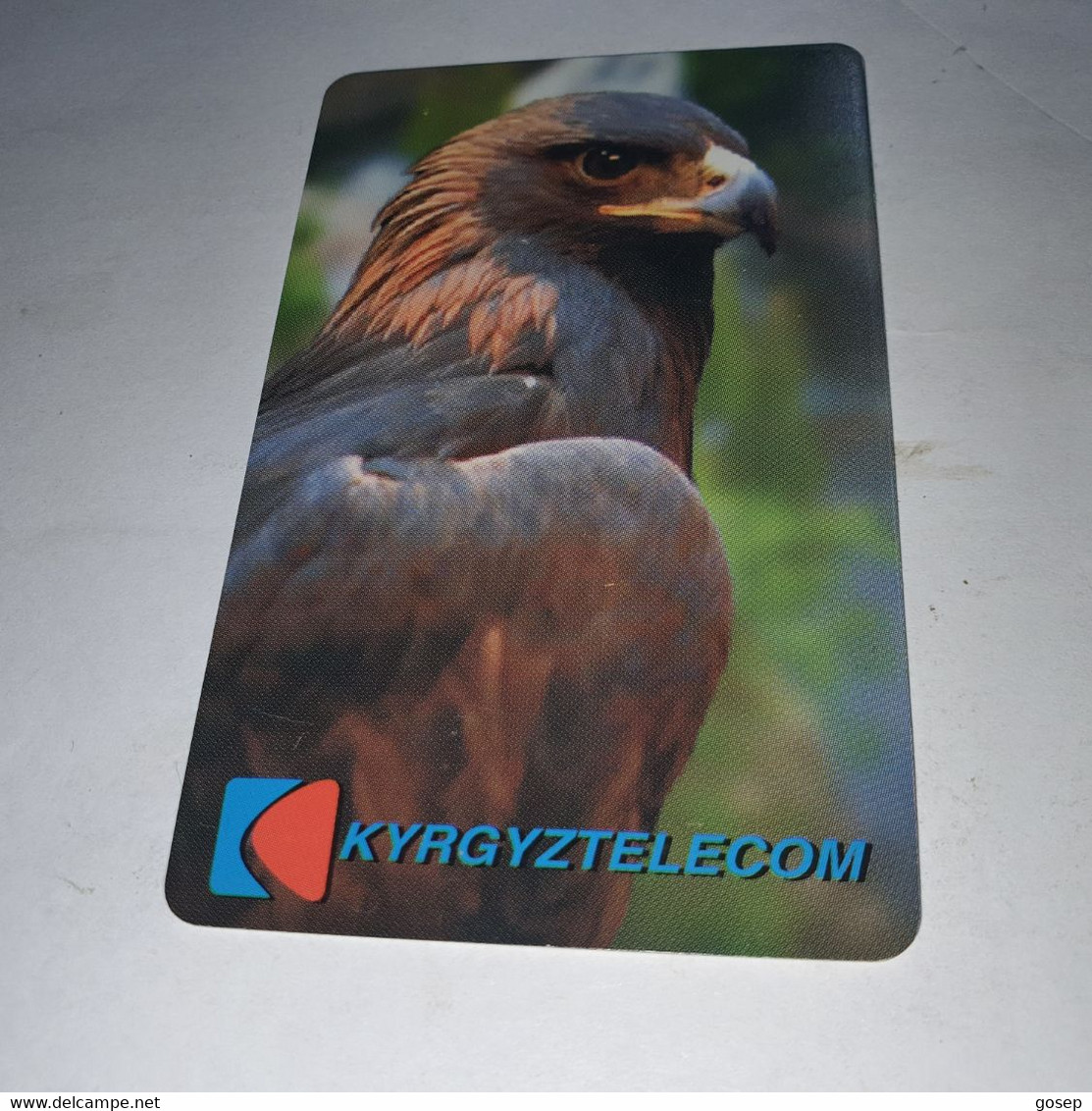 KYRGYZSTAN-(KG-KYR-0010)-bird of prey3-(29)-(400units)-(00196723)-(tirage-10.000)-used card+1card prepiad free