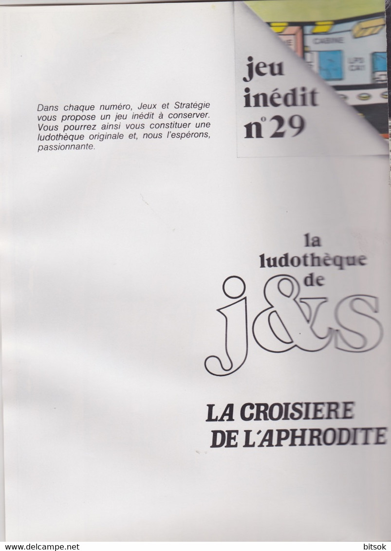 Jeux & Stratégie N° 26 - Octobre/novembre 1984- AVEC Jeu Encart : La Croisière De L'Aphrodite (voir Scans) - Juegos De Representaciones