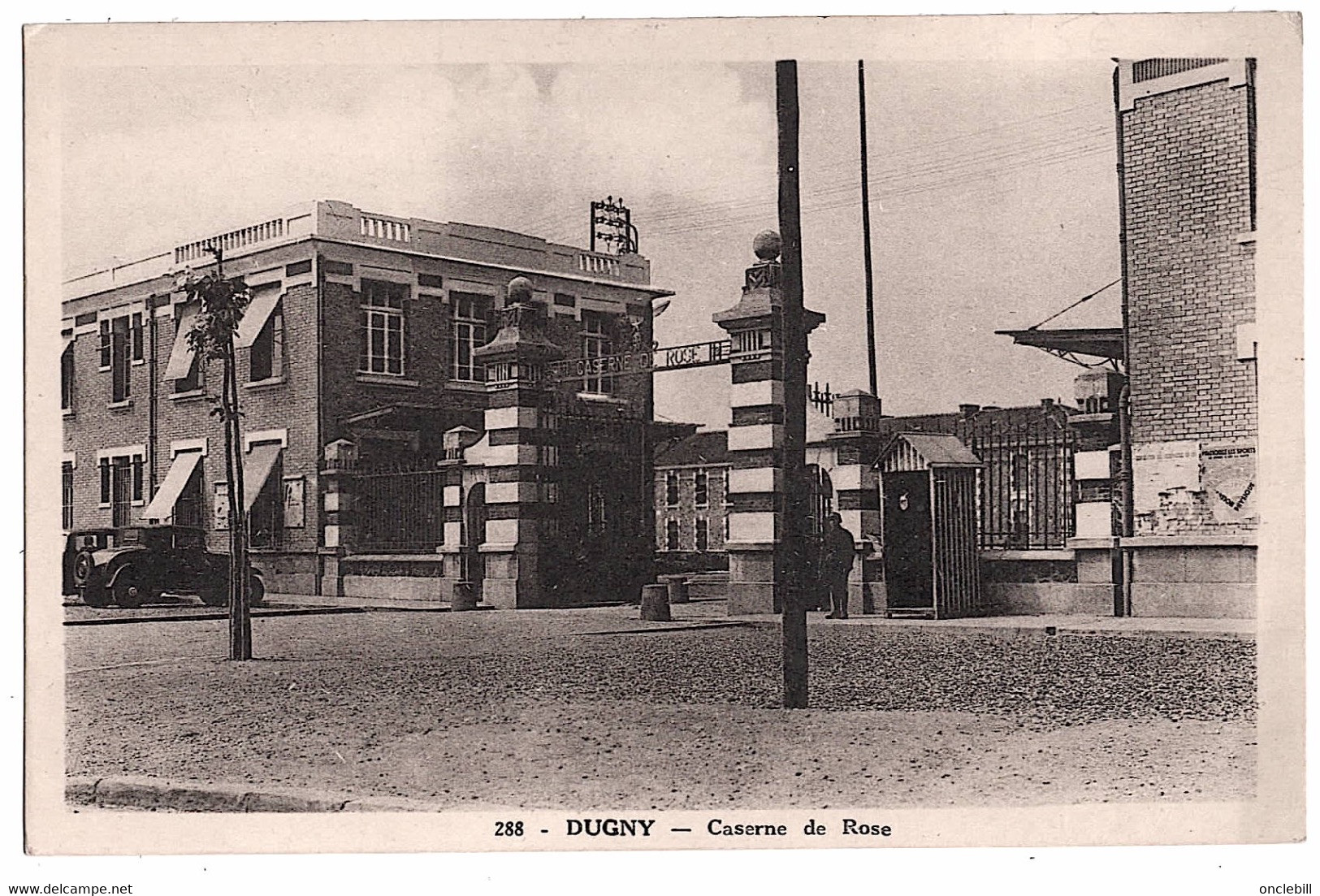 Dugny Seine Saint Denis Entrée Caserne De Rose 1935 état Superbe - Dugny