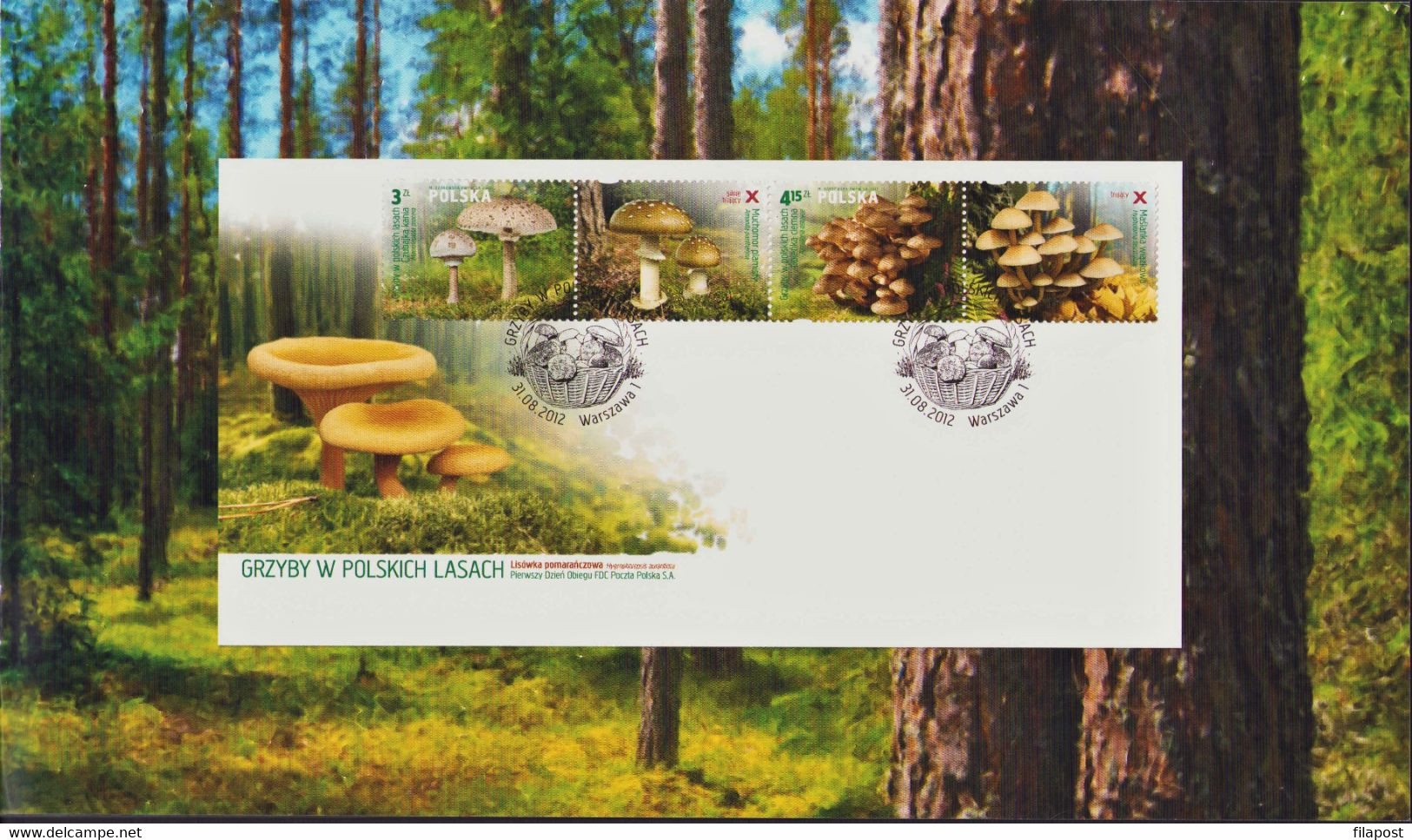 POLAND 2012 Booklet / Edible And Poisonous Mushrooms In Polish Forests / Full Sheet MNH** - Postzegelboekjes