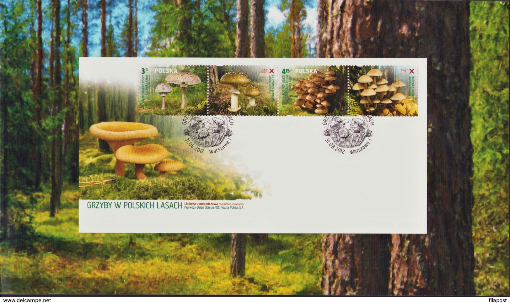 POLAND 2012 Booklet / Edible And Poisonous Mushrooms In Polish Forests / Full Sheet MNH** - Libretti