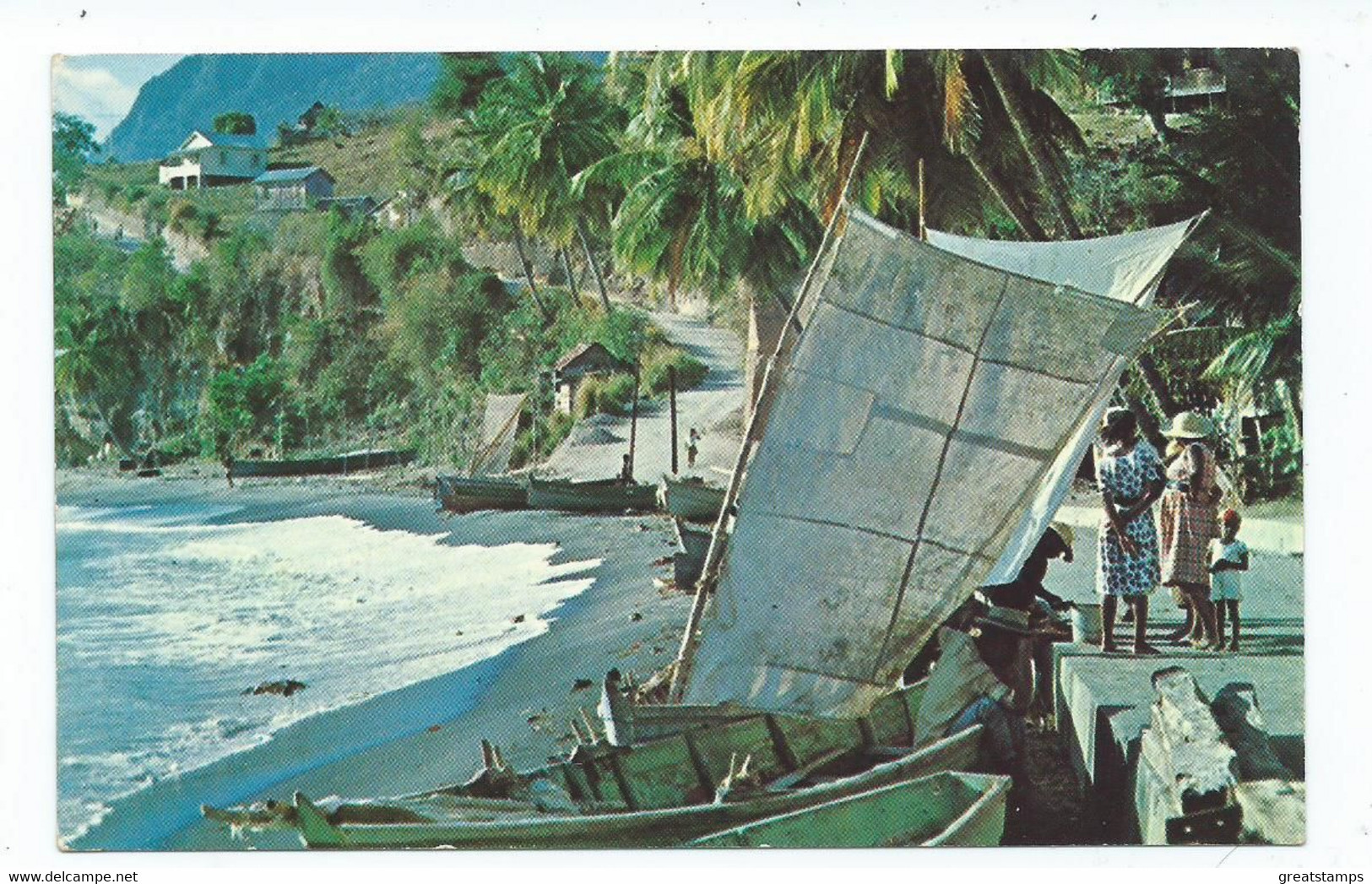 St.lucia Postcard The Grand Piton. Unused - Sainte-Lucie