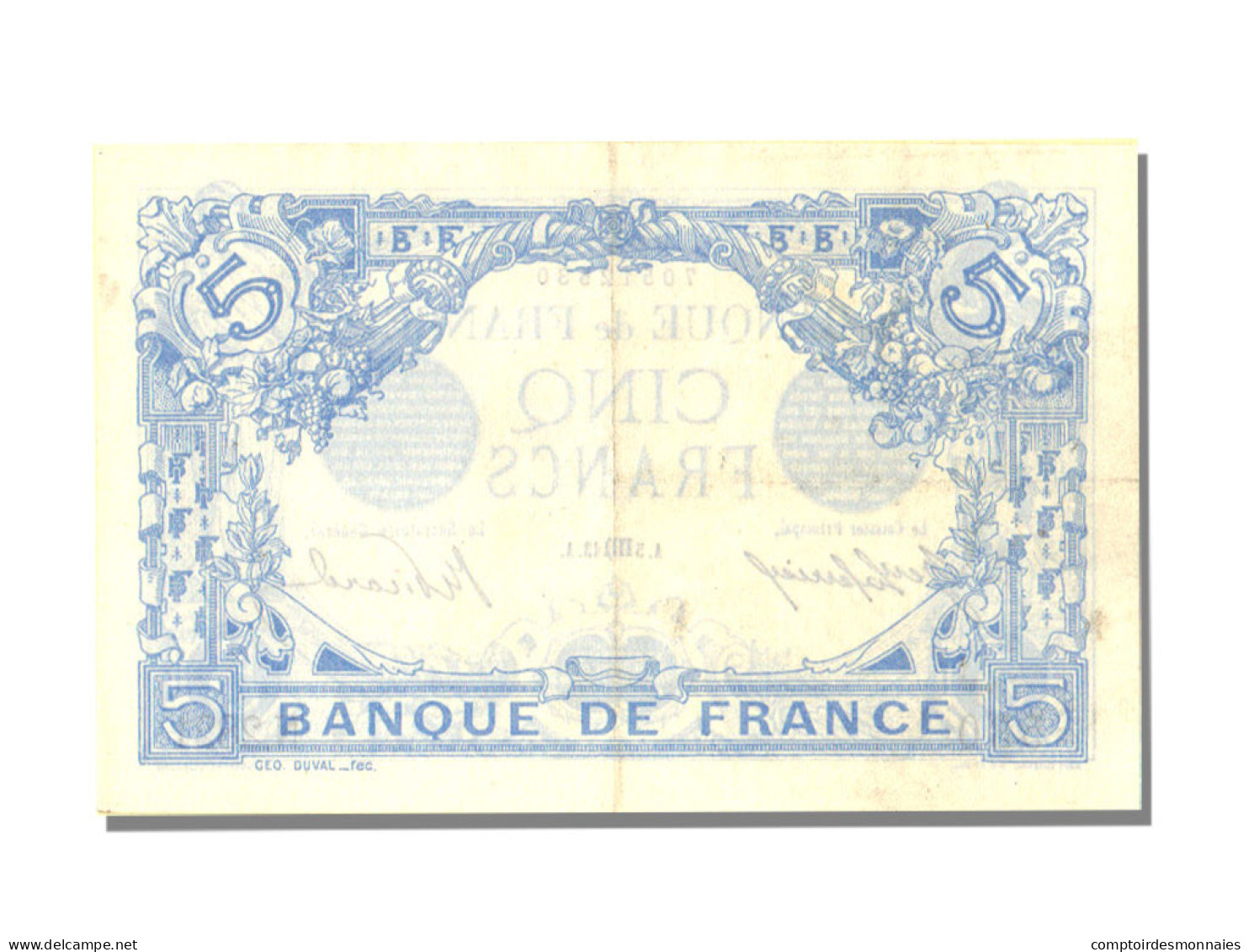 5 Francs Bleu Type 1905 - 5 F 1912-1917 ''Bleu''