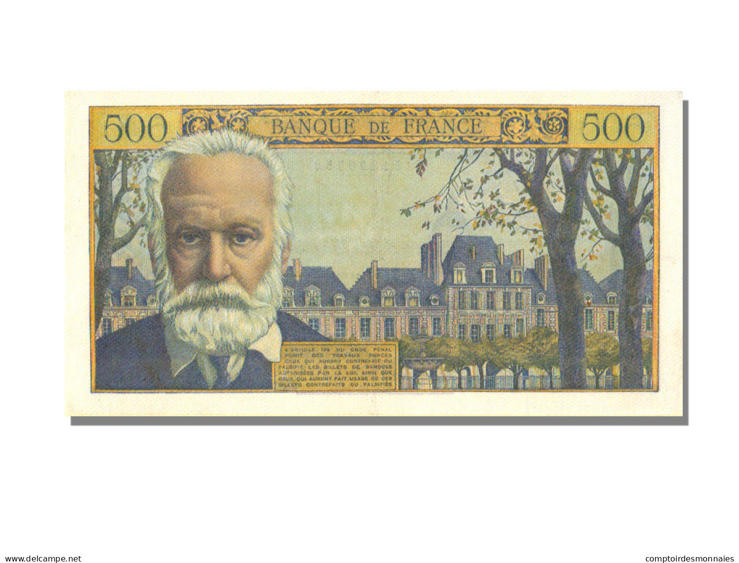 Billet, France, 500 Francs, 500 F 1954-1958 ''Victor Hugo'', 1955, 1955-01-06 - 500 F 1954-1958 ''Victor Hugo''