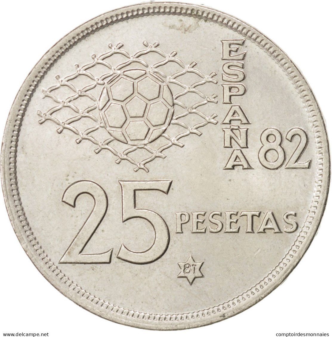 Monnaie, Espagne, Juan Carlos I, 25 Pesetas, 1981, SPL+, Copper-nickel, KM:818 - 25 Pesetas