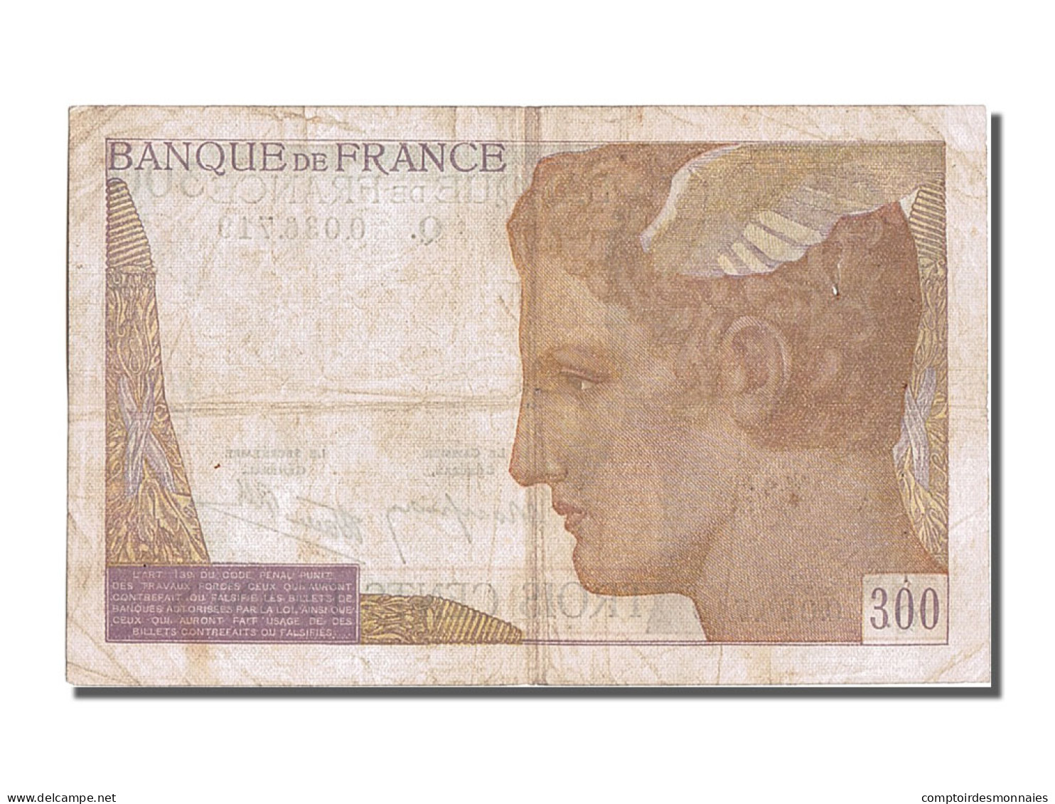 Billet, France, 300 Francs, 300 F 1938-1939, 1939, TB+, Fayette:29.3, KM:87a - 300 F 1938-1939