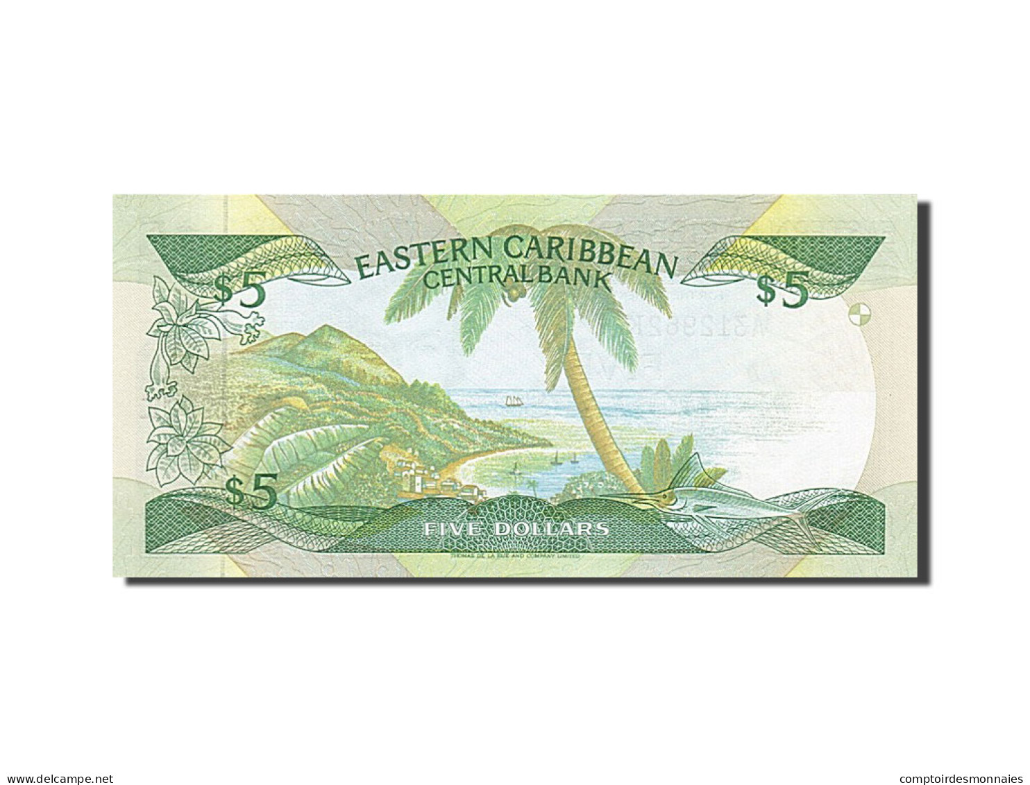 Billet, Etats Des Caraibes Orientales, 5 Dollars, 1986, NEUF - Caraïbes Orientales