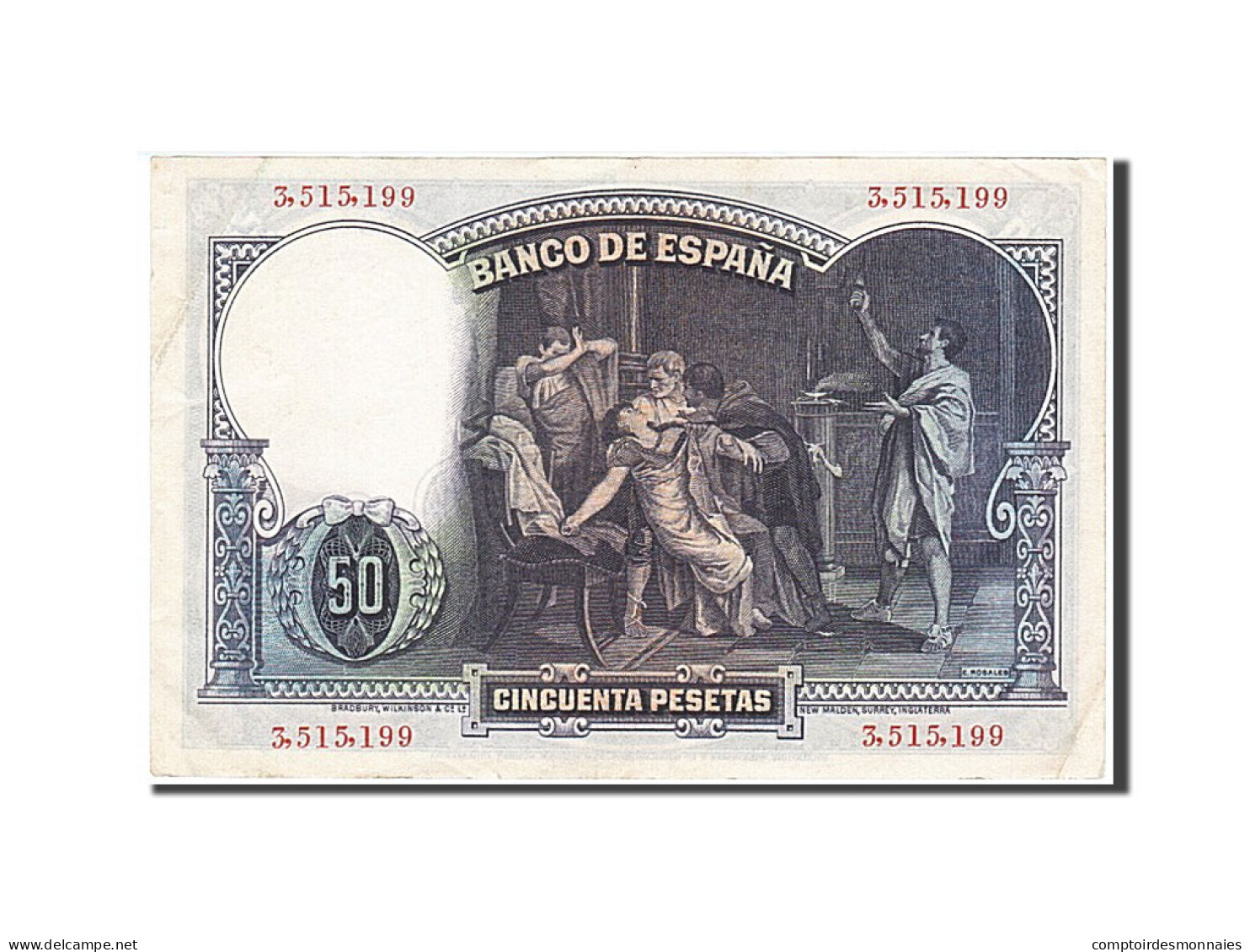 Billet, Espagne, 50 Pesetas, 1931, 1931-04-25, SUP - 50 Peseten