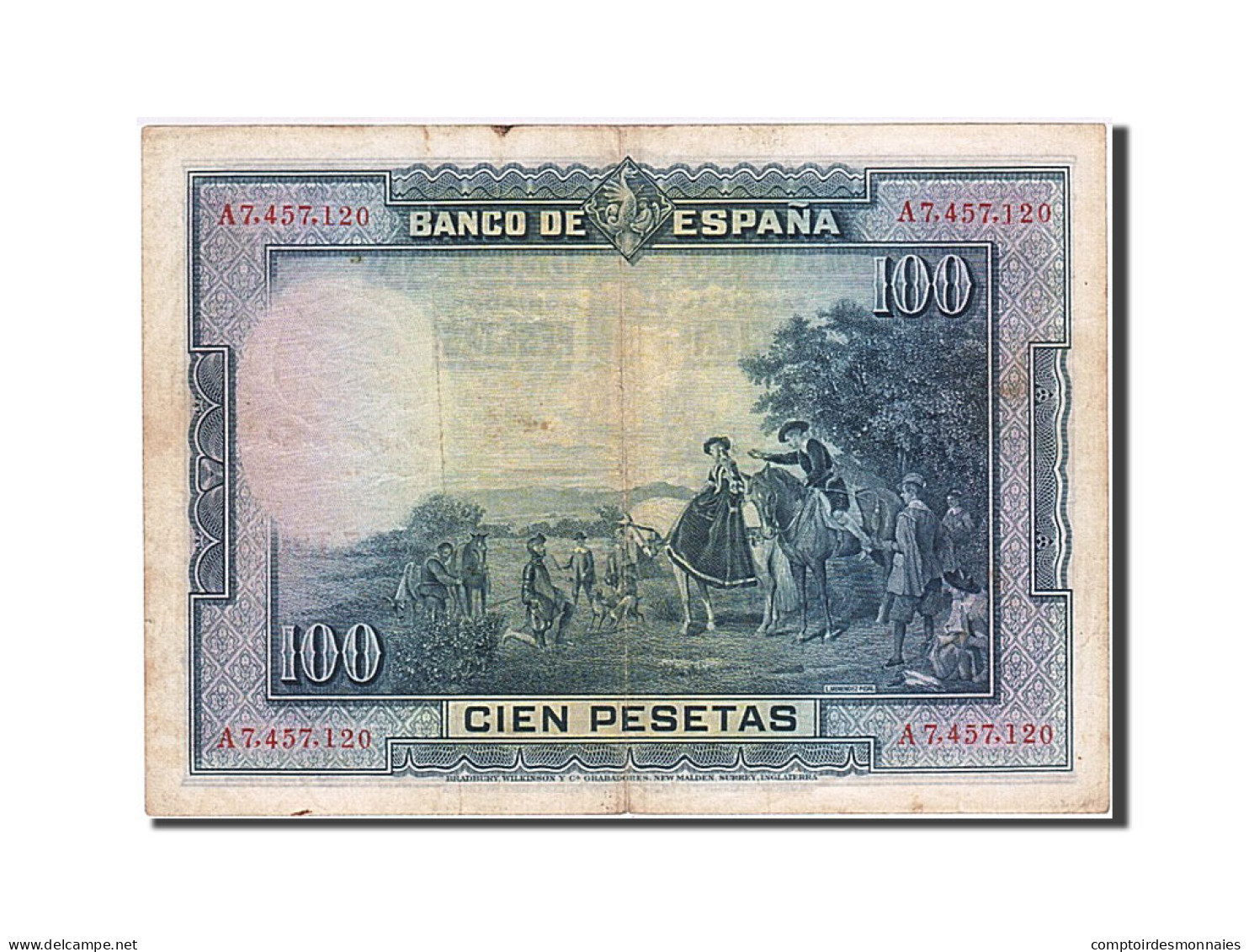 Billet, Espagne, 100 Pesetas, 1928, 1928-08-15, TB+ - 100 Peseten