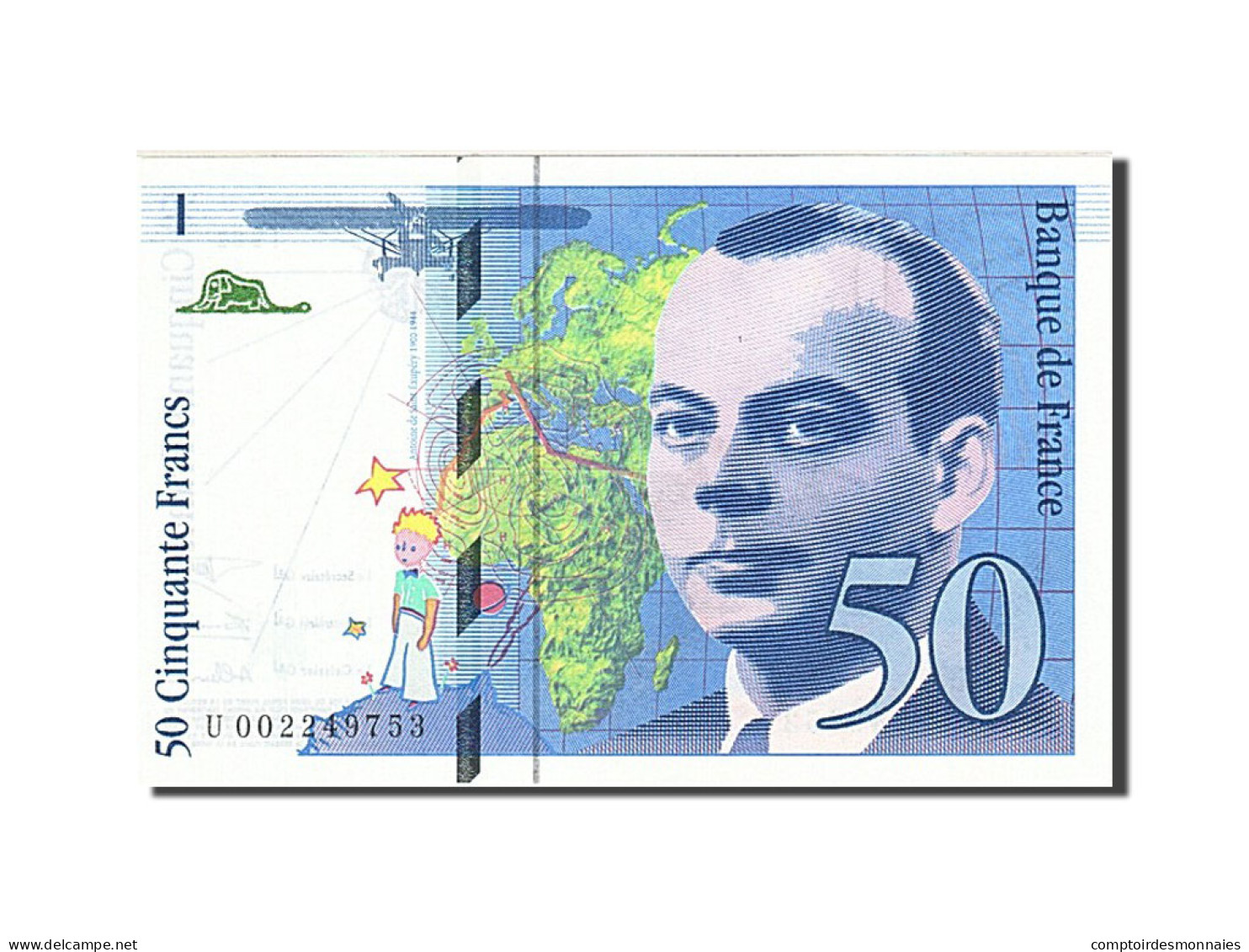 Billet, France, 50 Francs, 1992, 1992, NEUF, Fayette:72.1b, KM:157a - 50 F 1992-1999 ''St Exupéry''