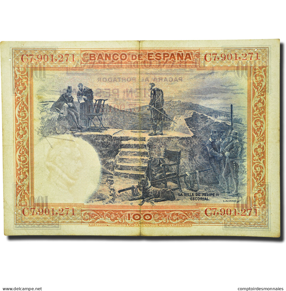 Billet, Espagne, 100 Pesetas, 1925, 1925-07-01, KM:69a, TB+ - 100 Pesetas