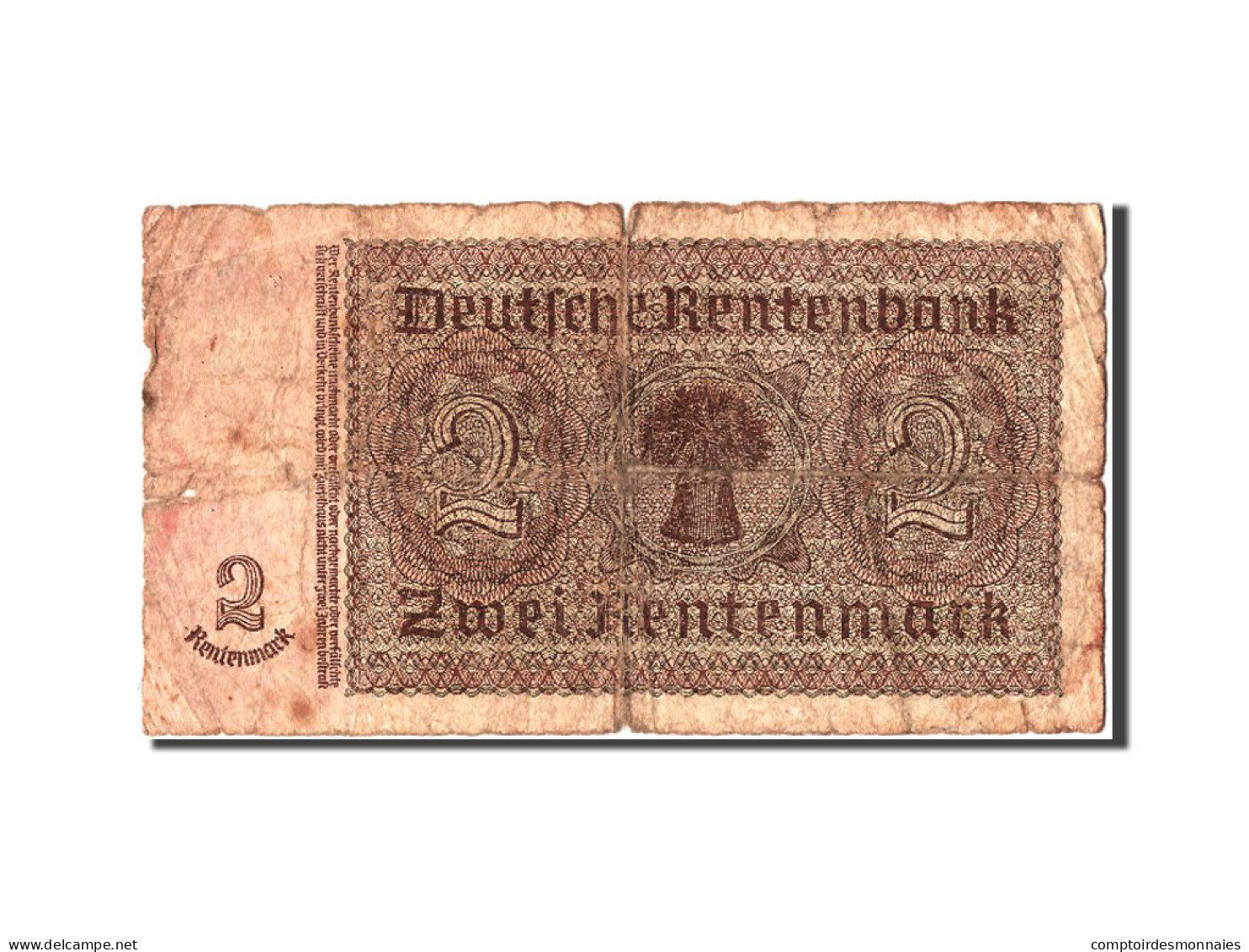 Billet, Allemagne, 2 Rentenmark, 1937, 1937-01-30, B - 2 Rentenmark
