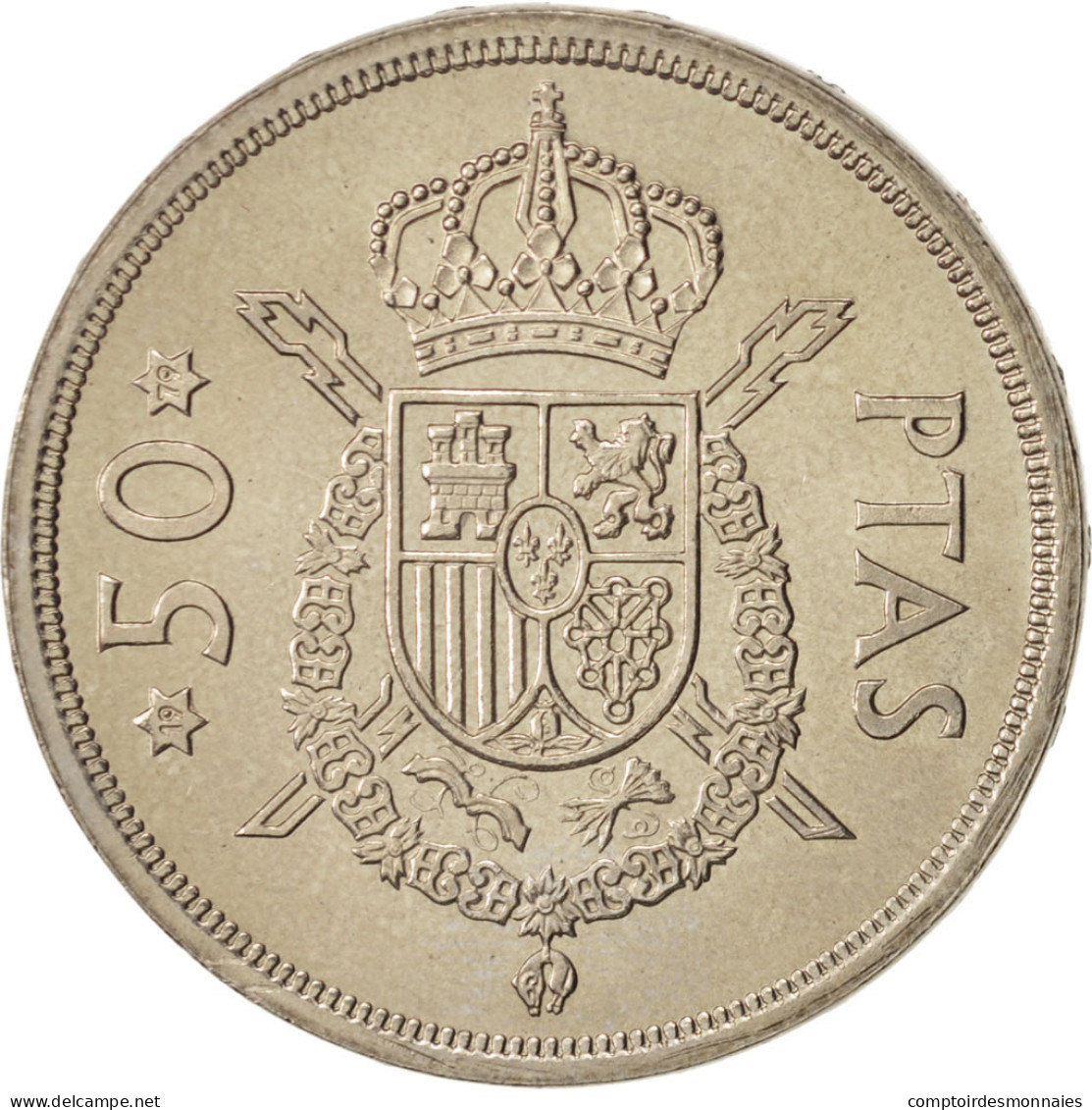 Monnaie, Espagne, Juan Carlos I, 50 Pesetas, 1975, FDC, Copper-nickel, KM:809 - 50 Peseta