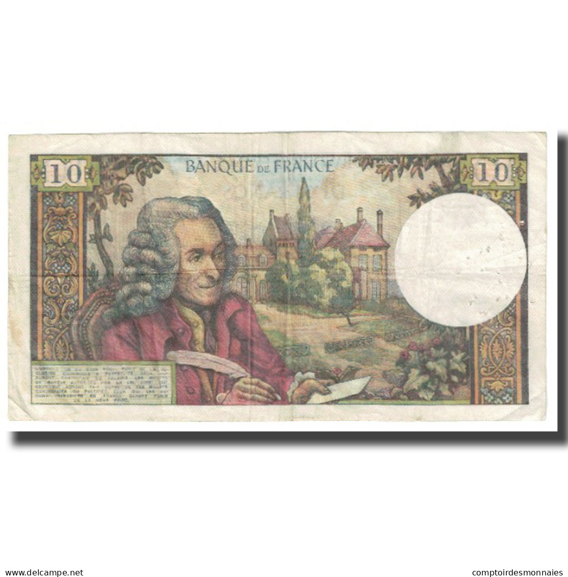 France, 10 Francs, Voltaire, 1965, G.Gouin D'Ambrières-P.Gargam-R.Tondu - 10 F 1963-1973 ''Voltaire''