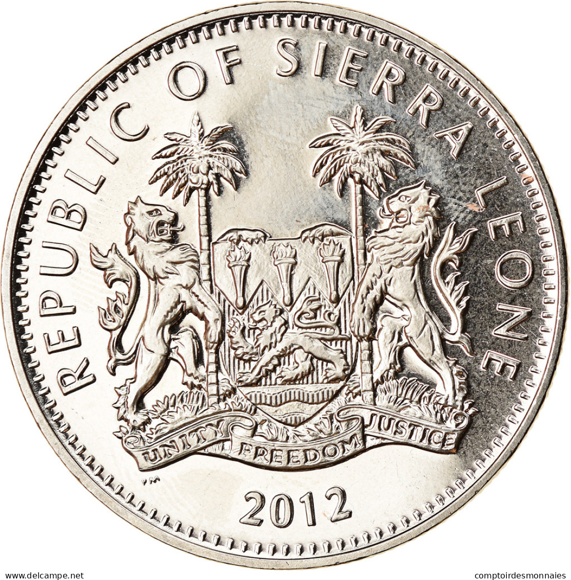 Monnaie, Sierra Leone, Dollar, 2012, British Royal Mint, Tir à L'arc, SPL - Sierra Leone