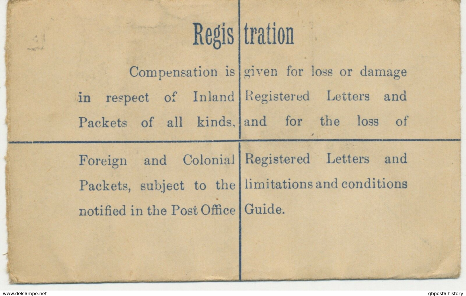 GB 1926 „BELFAST“ Very Fine GV 4 ½d PS Registered Letter Uprated W GV 1/2d (2 X – Rare Perfins: „TD / & S“) To PARIS - Perfin