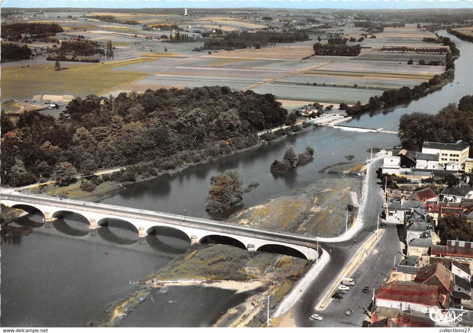 37-BLERE- LE PONT SUR LE CHER VUE AERIENNE - Bléré