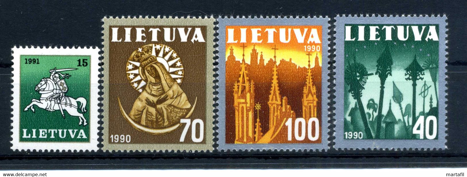 1991 LITUANIA SET MNH ** 405/408 - Lituanie