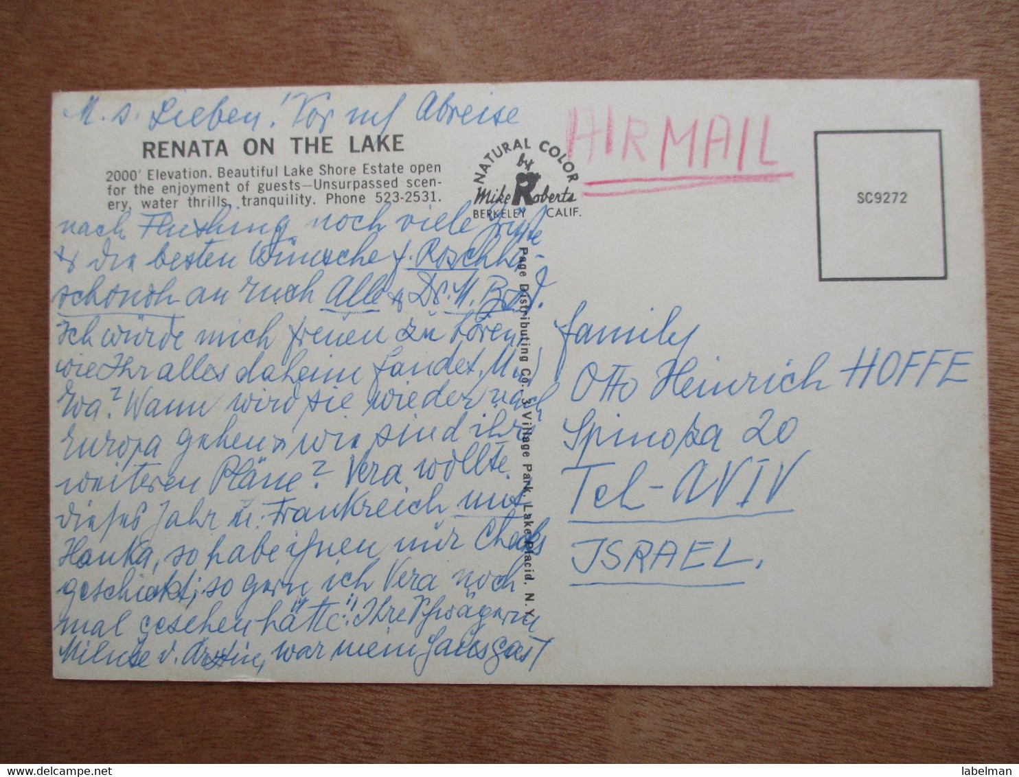 USA UNITED STATES RENATAON THE LAKE CARD ANSICHTSKARTE CARTOLINA POSTCARD PC STAMP - Anchorage