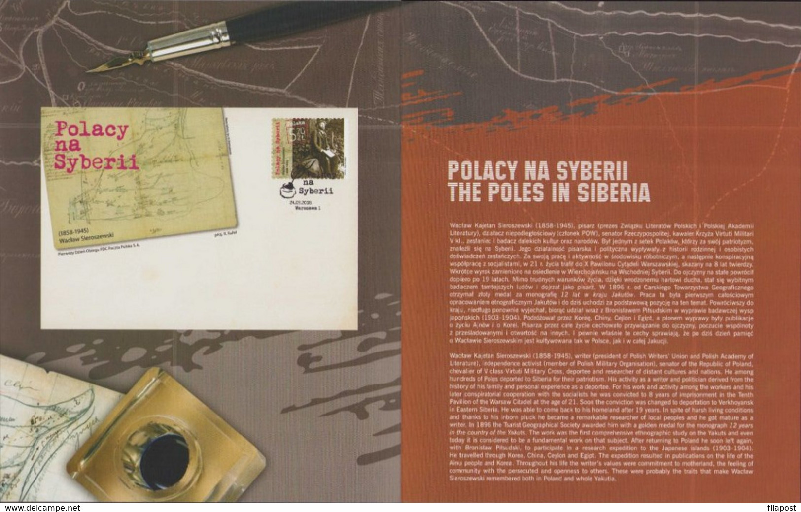 POLAND 2018 Booklet / Mi 5015 / The Poles In Siberia, Waclaw Sieroszewski / Stamp MNH** FV - Markenheftchen