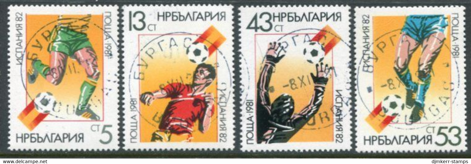 BULGARIA 1981 Football World Cup Used.  Michel 3053-56 - Gebruikt