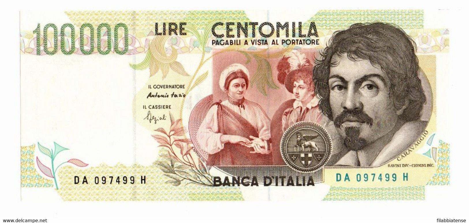 Italia - 100.000 Lire 1994 Caravaggio II Tipo    ---- - 100000 Lire