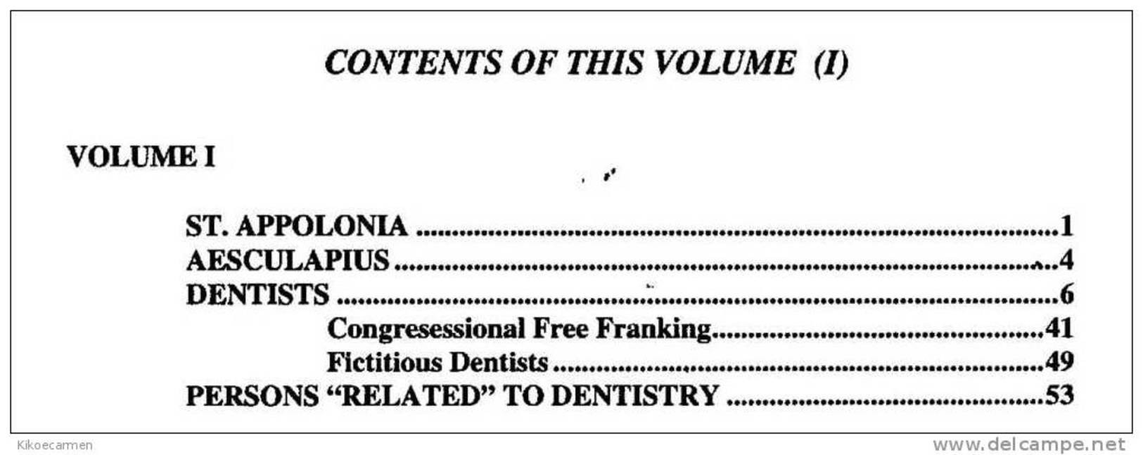 1 DENTISTRY ON STAMPS 4scans TOME 1 Of 4 Dental Dent Teeth Tooth Mouth Medicine, Odontoiatria Dentale Dente Medicina - Motive