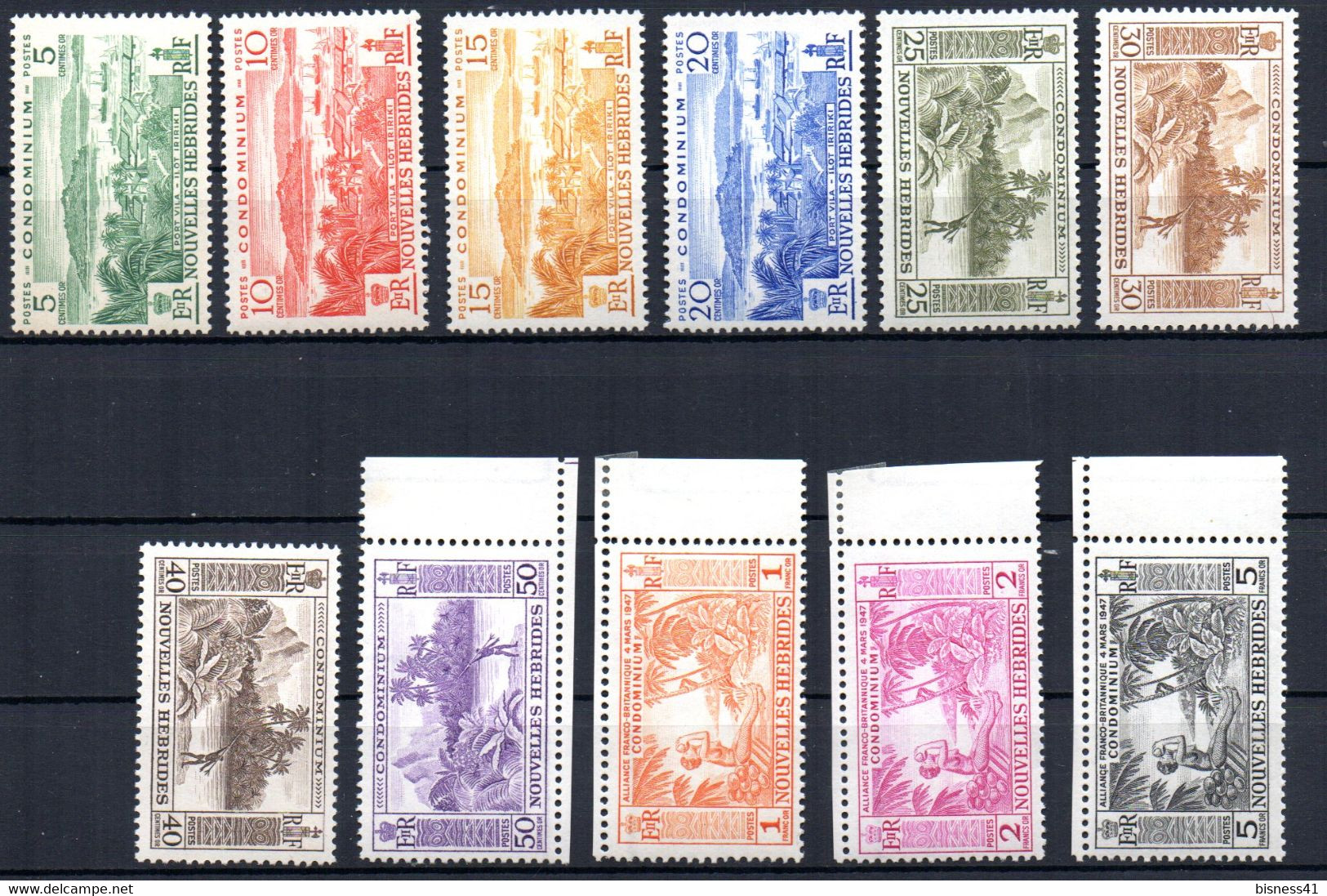 ColTGC Nouvelles Hébrides N° 175 à 185 Neuf XX MNH  Cote 88,50 € - Nuevos