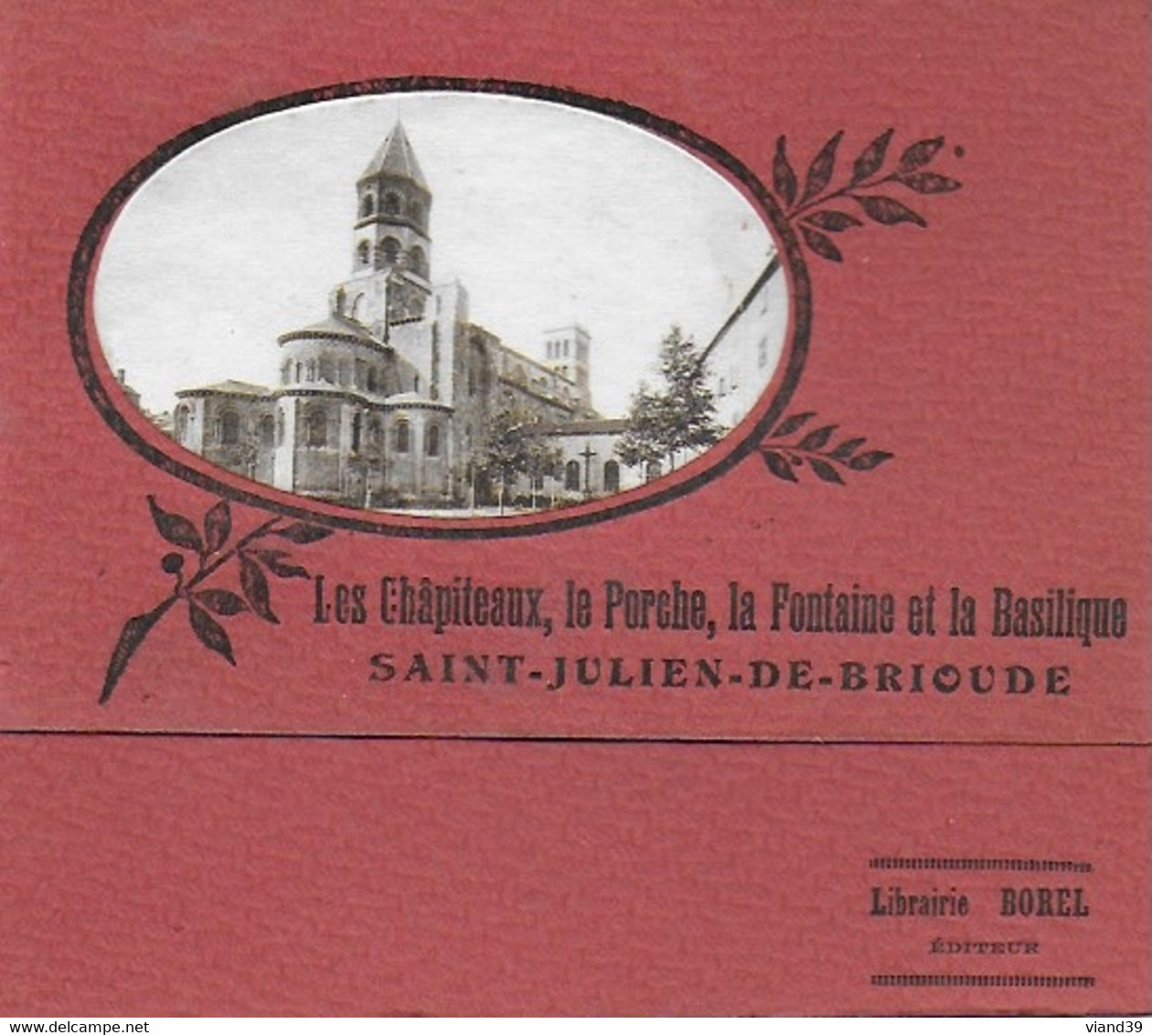 Brioude - Eglise St Julien : Le Porche   ( Peinture Renaudin 1928) - Brioude
