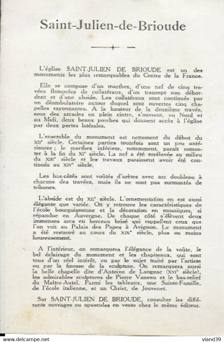 Brioude - Eglise St Julien : Chapiteau De La Nef Médiane : L'Avarice , Démons Cornus Et Ailés Tirant La Langue - Brioude