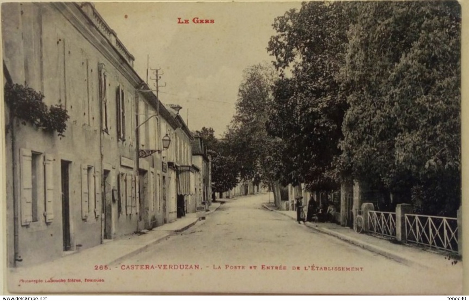 32 / Castera Verduzan (Gers) La Poste Et Entrée De L' Etablissement - Castera