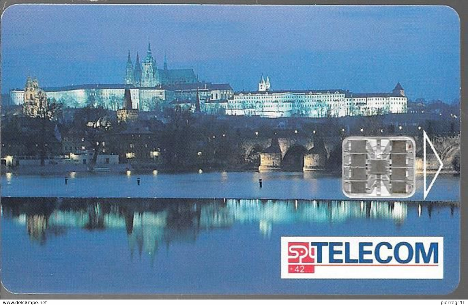 CARTES-1993-TCHECOSLOVAQUIE-PUCE SC7-PRAGUE-CHATEAU-TBE - Tchécoslovaquie