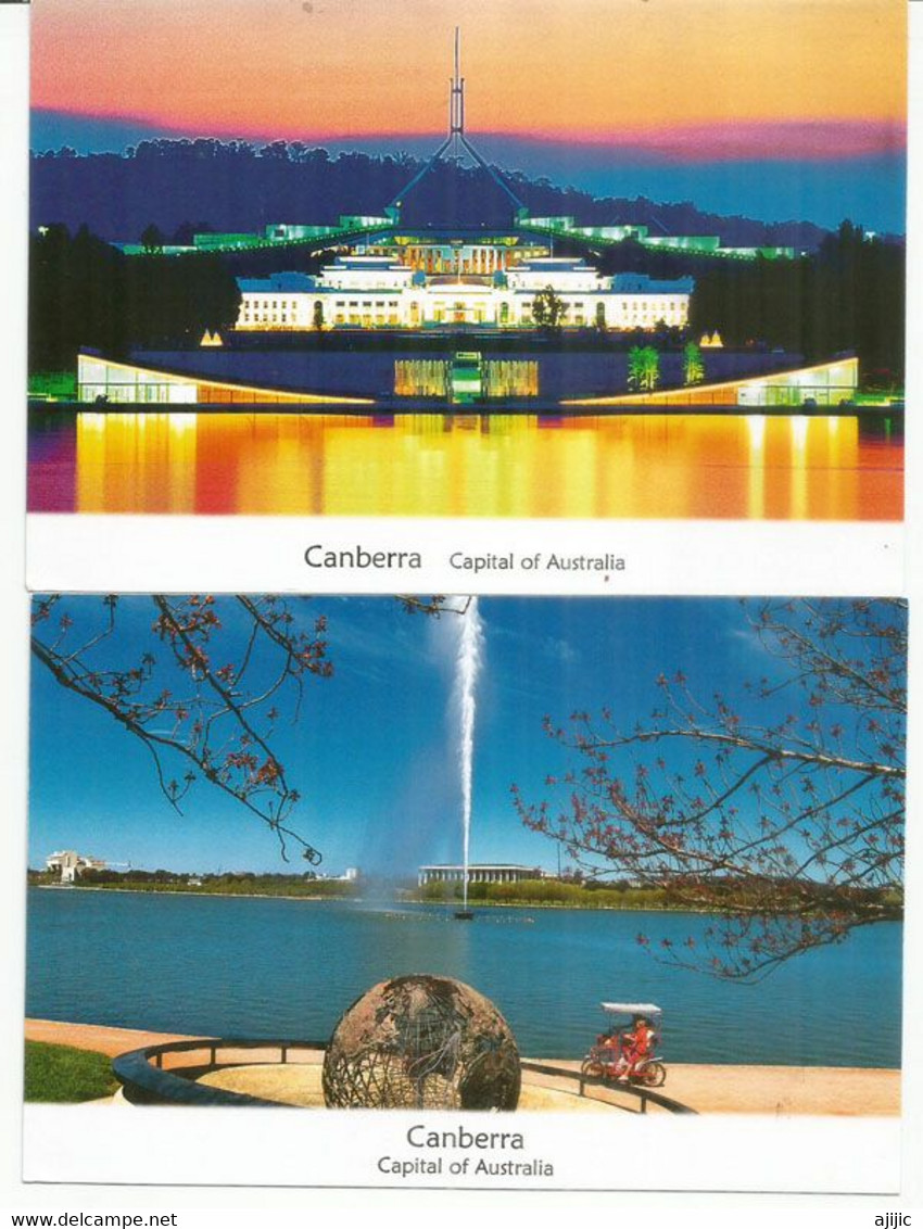 CANBERRA. Capital Of Australia. Two New Postcards Edition Murray Views (Lake Burley Griffin & Parliament House) - Canberra (ACT)