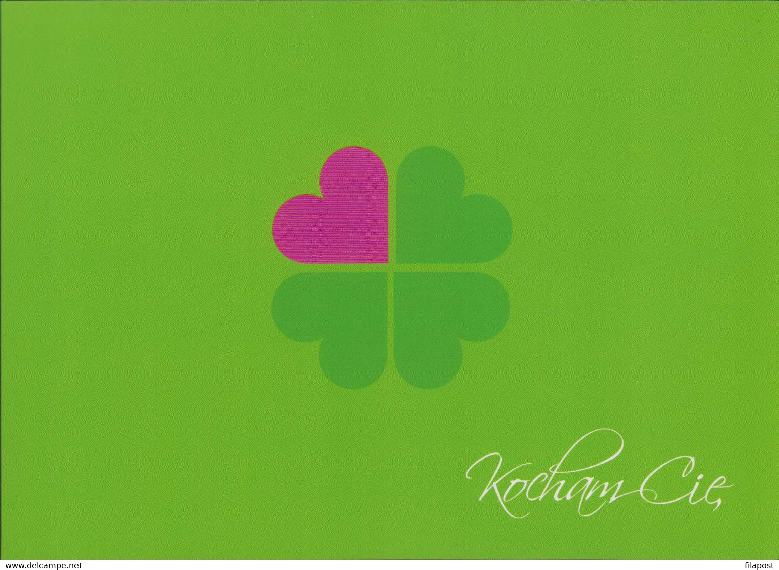 Poland 2009 Souvenir Mini Booklet / Valentines Day, Celebration, Love, Four-leaf Clover, Happiness / FDC + Stamp MNH**FV - Markenheftchen