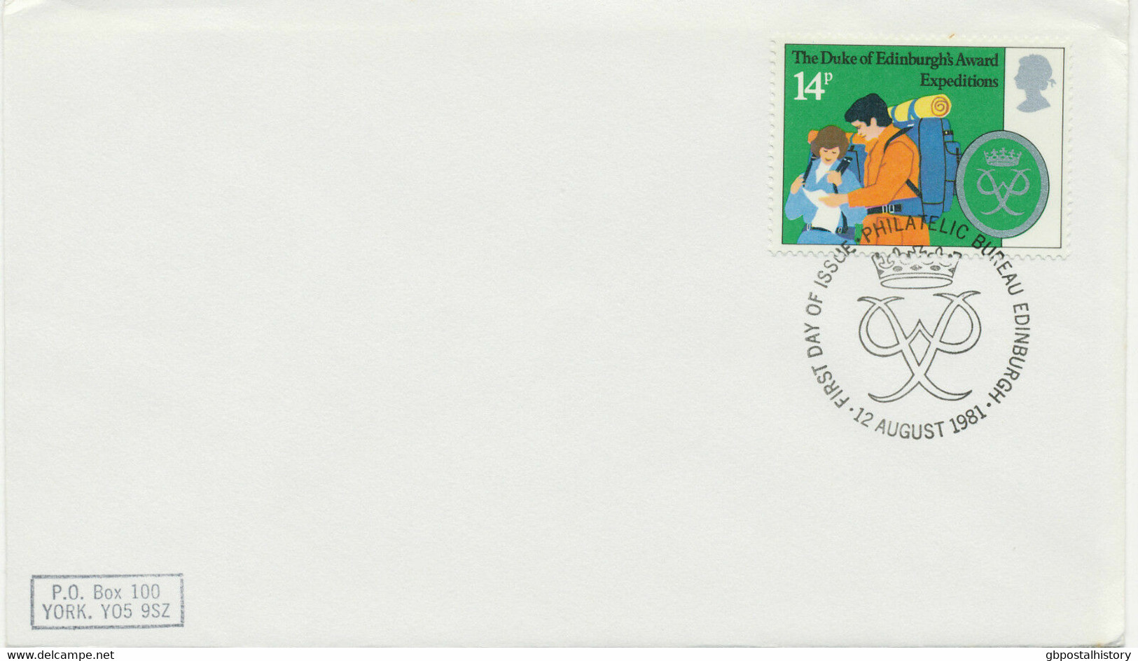 GB 1981, Duke Of Edinburgh's Award Scheme 14 P On Very Fine Plain FDC - 1981-1990 Em. Décimales