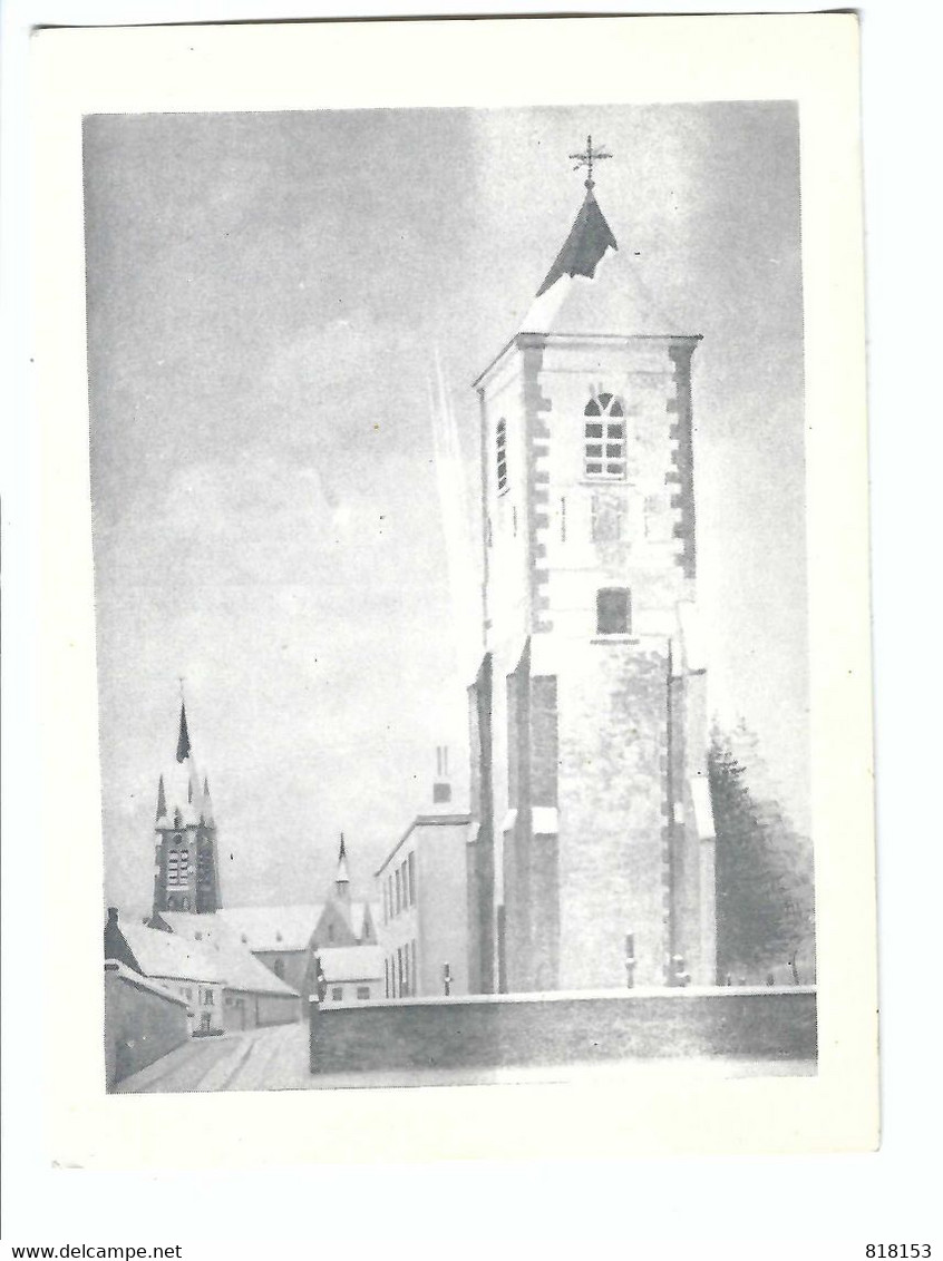 EKE  GEKLASSEERDE OUDE TOREN  Tekening Germain Van Den Bossche   PRINTED BY S. & V. - EKE - Nazareth